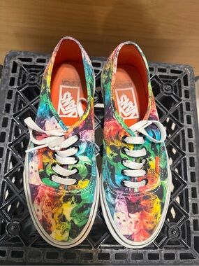 Vans Multicolor Rainbow Cat-Print Low-Top Sneakers